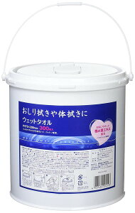 JELウエットタオル300枚バケツ本体 容量300枚 昭和紙工 おしりふき