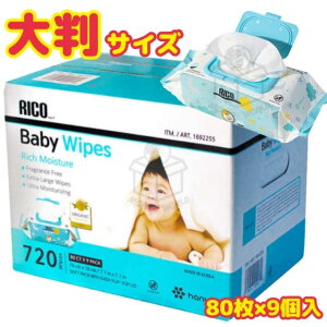 ݌Ɍ̐lCi(摜̃pbP[Wił))R xr[Cv 720 80×9pbN Baby Wipes EFbgCv  Ԃ ӂ 唻 唻TCYӂ I[KjbN RICO 