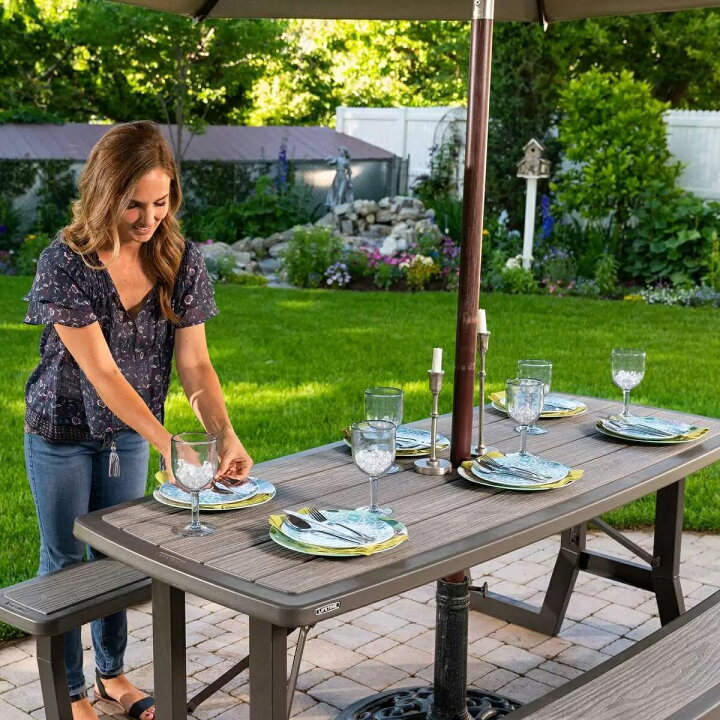 楽天市場】個人宅への配送OKです◎LIFETIME Frame Picnic Table 6-Foot 