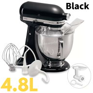 キッチンエイド アルチザン スタンドミキサー 4.8L ブラック ◎フードグラインダー付き◎領収書可◎Kitch…