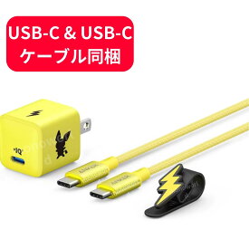 Anker USB急速充電器 20W 【ピチューモデル／黄色】　アンカー充電器　急速充電器　ポケモン　ピチュー