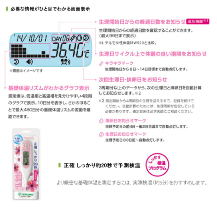 市場 テルモ 女性体温計 Woman