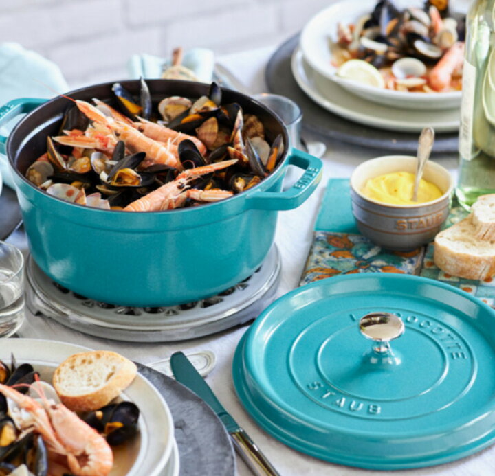 楽天市場】在庫限りの限定カラー◎Staub ストウブ ラウンドココット 22 