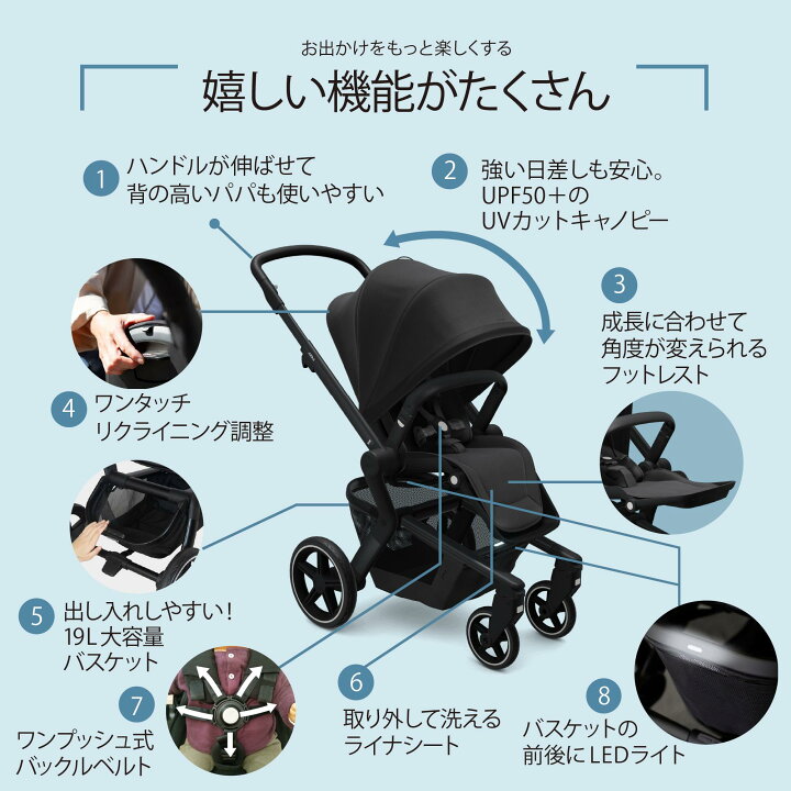 楽天市場】ジュールズ ハブ プラス ストローラー 両対面折りたたみ 