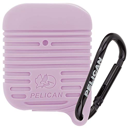 Pelican by Case-Mate 抗菌 防塵防水等級 IP67 MIL-STD-810G ミリタリーグレード 耐衝撃ケース スタイリッシュカラビナ - w 受注生産品 Mauve AirPods for ペリカン Micropel Purple PP043284 【即納&大特価】 Protector