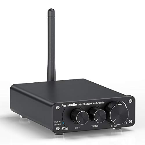 Fosi Audio 即日出荷 BT10A ステレオアンプ 50W 海外限定 5.0 2 Bluetooth 電源アダプタ付き x