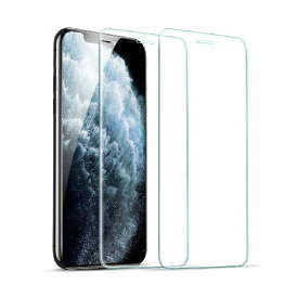 ESR iPhone 11 Pro ガラスフィルム iPhone Xs/iPhone X 用強化ガラスフィルム [簡単貼り付けガイド枠] [ケースと相性バッチリ] iPhone 11 Pro/Xs/X用強化ガラス液晶保護フィルム [2枚セット]