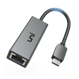 USB C LAN 有線LANアダプター Switch対応 1000Mbps高速 uniaccessories タイプC LAN変換アダプタ USB-C to RJ45 ギガビットイーサネット/Thunderbolt3/ MacOS/Windows/Ch
