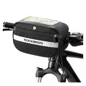 ROCKBROS(ロックブロス)フロントバッグ 自転車 フレームバッグ スマホ対応 ハンドルバーバッグ 軽量 防水 多機能 耐摩耗 取り付け簡単 カメラバッグ ロードバイク サイクリング
