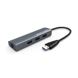 WAVLINK USBハブ/USB3.0*4ポート/ギガビットイーサネットポート/高速データ転送 アルミニウム コンパクト MacBook/MacBook Pro/Surface GO/Chromebook/Samsung Galaxy Tab Pro/