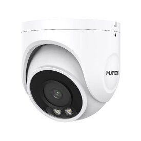 H.View 4K 800万画素 ドーム型防犯カメラ カラー暗視 有線 WDR技術 広角2.8mm 24/7フルカラー IPカメラ POE給電カメラ 暗視フルカラー AI検知機能 IP67防水防塵 遠隔監視操作 メールお知らせ ネットワークカメラ 監視カ
