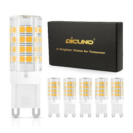 DiCUNO G9 LED電球 ハロゲン電球 40W相当 4W 450lm 非調光 セラミック 電球色 3000K 省エネ 6個入り