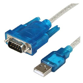 RS232C USB シリアル変換ケーブル RS232 USB 9ピン 変換 シリアルケーブル USBオス DB9オス USB変換シリアルケーブル CH340チップ内蔵 Windows Vista Mac OSなど対応 80cm