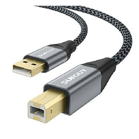 プリンターUSBケーブル 3m SUNGUY USB 2.0 Aオス-Bオスパソコンと プリンター接続ケーブル 延長 プリンターケーブル Epson Canon Brother HPなどの機種に対応 3M