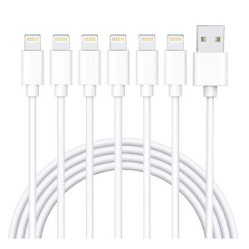 Sundix for iPhone 充電ケーブル ライトニングケーブル 1M 6本セット アイフォン USB 充電コード Lightning ケーブル iPhone iPad iPod AirPods 多種対応 急速充電 USB同期 高速データ転送 高耐