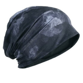 [FORBUSITE] サマーニット帽 メンズ 夏用ニット帽 リバーシブル 運動用 ゆるシルエットのニットキャップ メンズニット帽 薄手 通気性 吸湿吸汗 B420(グレー)