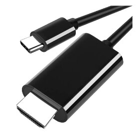 USB C HDMI 変換ケーブル【4K@30Hz 映像出力 1.8M 接続ケーブル】Type C HDMI変換アダプター Thunderbolt3対応 HDMIケーブル 設定不要/在宅勤務 MacBook Air 2020/2019/2018 MacB