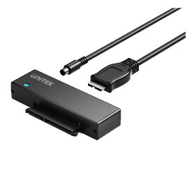Unitek SATA USB3.0アダプター 変換ケーブル 2.5 3.5インチ HDD/SSD などのハードライブ とSATA 光学ドライブ に対応 I/II/III 電源アダプタ（12V/2A電源付き）UASP対応 高速転送 線長150cm 最大1