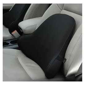 腰 クッション 低反発 ランバーサポート 腰枕 オフィス 椅子 車用 ストラップ付きアップグレードバージョン (ブラック)