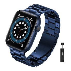 【Miimall】 対応Apple Watch Ultra/8/SE2/7/1/2/3/4/5/6/SEメタルバンド ステンレス製 Apple Watch 7 41mm 交換バンド シンプル調整器具付きiWatch アップルウォッチ6 スマートウォッチ交