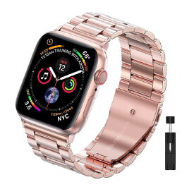 【Miimall】 対応Apple Watch Ultra/8/SE2/7/1/2/3/4/5/6/SEメタルバンド ステンレス製 Apple Watch 7 41mm 交換バンド シンプル調整器具付きiWatch アップルウォッチ6 スマートウォッチ交