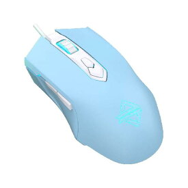 UrChoice AJ52 ゲーミングマウス 光学式 usb有線 マウス1680万色のRGBライト 3つライト効果 DPI 7段階調節可能 7つのボタン 握り心地よい 耐汗＆滑り止 ブルー