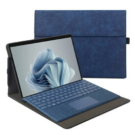 xisiciao 保護ケース For Microsoft Surface Pro 9 TPU ソフトシェル付き キーボードカバーサーフェスプロ9と互換性あり 薄くて軽い放熱設計 (Blue)