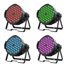 BETOPPER ステージライト 54x3W RGB LED 舞台照明 ディスコライト ステージ照明 DMX512 3/7CH パーティライト スポットライト DJ disco light クラブライト 高輝度 音声連動 舞台/演出/結婚式/パーティー/