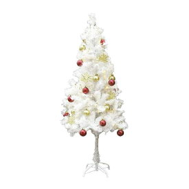 ホワイト クリスマスツリー 150cm 電飾 LED 100球 オーナメント セット クリスマスツリー 2020 ツリー ツリーセット おしゃれ 飾り 付 イルミネーション オーナメントセット スリム 簡単 ショップ 店舗 用