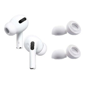 A-Focus AirPods Pro 用 イヤーピース イヤーキャップ Sサイズ 2ペア シリコン製 柔らかい 付けたまま充電可能 快適 エアーポッズプロ イヤホンカバー 交換用 収納ケース付き 白 S