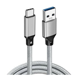 USB C to USBケーブル (3m/ガン色/10Gbpsデータ転送) USB-C & USB-A 3.2(Gen2) ケーブル 60W 20V/3A USB A to USB Cケーブル Xperia/Galaxy/LG/iPad Pro/Gala