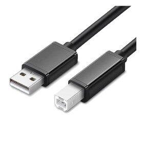 USB プリンターケーブル 0.5m USB2.0 Type B ケーブル Canon/Epson/Brother/HPなどのプリン スキャナー ピアノ DAC に対応 そのほかUSB(Bタイプ)機器 (PVC素材-ブラック)