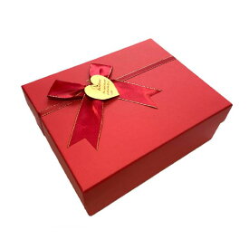 【JANUARY】ギフトボックス ダブルカラー 贈り物 誕生日 パッキングボックス ラッピング用品 大容量 包装 ガールフレンド (レッド)