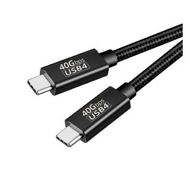 Thunderbolt 4 ケーブル (1m ブラック) USB4対応 Popolier [ 240W出力 / 40Gbps高速データ転送 / 8K4K / USB 3.2/3.1/3.0/2.0 ] サンダーボルト 4ケーブル USB4とThunder