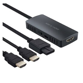 LiNKFOR N64 / GameCube/SNES to HDMI 変換アダプター N64 to HDMI 変換コンバーター 720P/1080P対応 USBケーブル＋HDMIケーブル付属