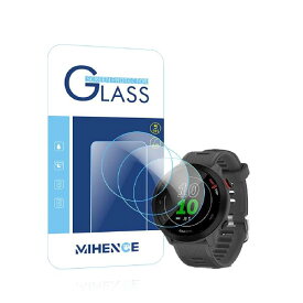 【3枚入り】 Mihence Compatible with (ガーミン) Garmin ForeAthlete 55 保護フィルム 9H ガラス保護フィルム 対応 GARMIN (ガーミン) ForeAthlete 55 Smartwatchスマート腕