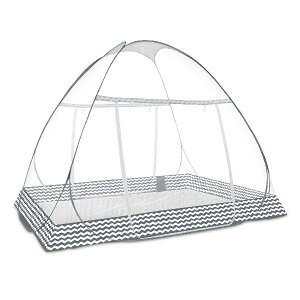 蚊帳（かや) テント式 ワンタッチ 2ドアタイプ 底生地付き 密度が高い 持ち運べる 収納便利 収納袋付 野外キャンプ 旅行 アウトドア 120*200*140