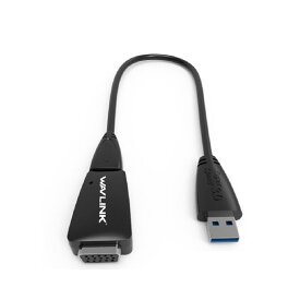 Wavlink USB 3.0-VGAマルチディスプレイアダプタ USB 3.0-VGA変換アダプター コンバータケーブル1080Pビデオ グラフィックスカード USB 3.0マイクロBケーブル VGAケーブル USB3.0 to VGA Windows
