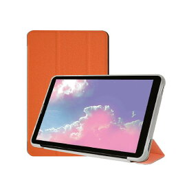 Alldocube Smile 1用タブレットケース8インチ 折りたたみ式スタンド付きPU + TPUレザー保護ケース 8インチタブレットケース(オレンジ)