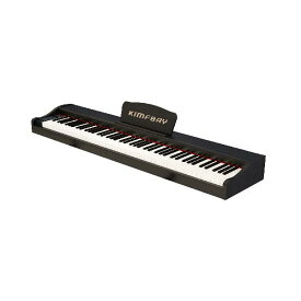KIMFBAY 電子ピアノ 88鍵盤 midi デジタルピアノ の電子ピアノ シンプル 人気 薄い セット おしゃれ 初心者 小型 子供 ペダル付き イヤホン付き ミニ 持ち運び タッチ本物-130 (BLACK)…