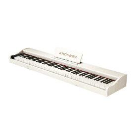 KIMFBAY 電子ピアノ 88鍵盤 midi デジタルピアノ の電子ピアノ シンプル 人気 薄い セット おしゃれ 初心者 小型 子供 ペダル付き イヤホン付き ミニ 持ち運び タッチ本物 -130(WHITE)…