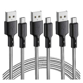 USB Type C ケーブル 【3本セット 3m】タイプ C 充電ケーブル 急速充電 高速データ転送 断線防止 Samsung Galaxy S20/S10 Huawei P30 / P20 / P10 Google Pixel Xperia XZ O