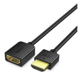Senetem HDMI 延長 ケーブル 0.5m HDMI2.0 (HDMI オス-メス)ハイスピード?線径4.8mm，Fire TV Stick、HDTV、PC、PS4/PS3など対応 (0.5m)