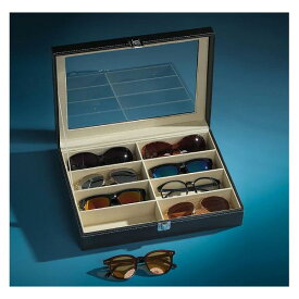 コレクションケース メガネケース サングラスケース メガネ置き 眼鏡ボックス おしゃれ PU 8本 ブラック IDEA PLAZA