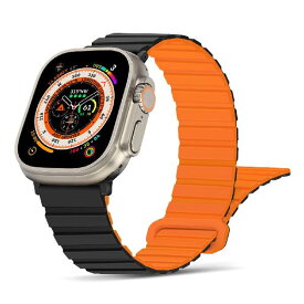 Tasikar シリコン磁気アップルウォッチ バンド コンパチブル Apple Watch バンド 49mm 45mm 44mm 42mm 41mm 40mm 38mm Ultra シリーズ8 7 6 5 4 3 2 1 SE 薄型シリコン磁気ループ交換