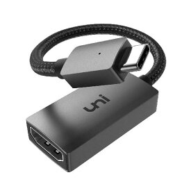 USB Type C HDMI 変換アダプタ [4K UHD出力] usb-c hdmiアダプター uniAccessories/Thunderbolt 3互換 タイプc HDMI displayport1.4 Macbook Pro/MacBook A