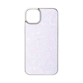 UNiCASE iPhone14/13 ケース Glass Shell Case (ライラック) シェル風 背面 強化ガラス ハードケース