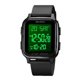 Timever（タイムエバー）デジタル腕時計 メンズ カッコいい うで時計 時計 メンズ 腕時計 防水 スポーツ腕時計 ランニングウォッチ led watch 防水腕時計 タイマー アラーム機能付き 日本語説明書付