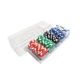 Kuroobaa モンテカルロ ポーカーチップ 5種類 100枚セット 収納ケース付き