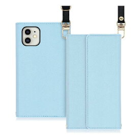 LOOF Strap Apple iPhone 11ケース 手帳型 ショルダーストラップ ショルダータイプ 首掛けストラップ ネックストラップ 取り外し可能 長さ調節 肩掛け シンプル レディース メンズ 観戦 耐衝撃 落下防止 かわいい カード収納ポケ